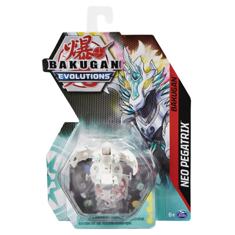 Bakugan Ultra Pegatrix 7,6 Cm – Creatura Che Si Trasforma Con 2 BakuCores – Giocattolo Da Battaglia Per Bambini 6+ Anni